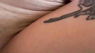 A hot goth latina comes over to my house for a hookup