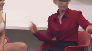 cumshot hairy lesbian moms and girl have fun