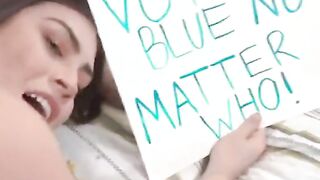 anal stepsis sucks my cock so i vote blue!
