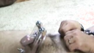 fucked in my throat with a chastity belt on