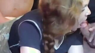 blowjob two mature mothers in crazy gangbang