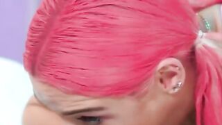 blowjob pink haired pawg abella danger twerking her ass on a dick