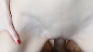 Teen Loves Riding Cock and taking Facial Amateur POV