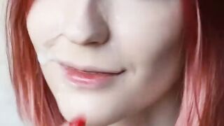 Teen Loves Riding Cock and taking Facial Amateur POV