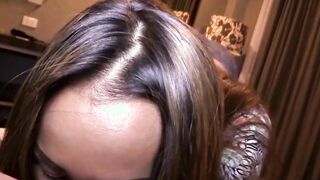 Amateur Thai slut begging for BFs seeds