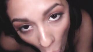 cumshot busty latina serena santos sucks big cock