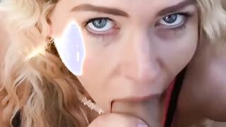 Blonde Babe Gets Cumshot In Public