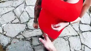Ms. anal bitch stays true to her name in outdoor
