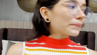 Inked up slut with huge nipples cums on cam