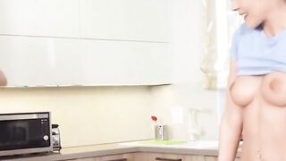 blowjob charlie dean fucking hottie sybil in the counter top