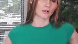 blowjob voluptuous babe enjoys relaxing and masturbating on couch 4k