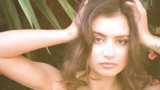 Cute teen showed her perfect big tits