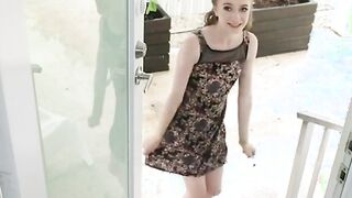 anal  tiny blonde gets loud with a big dick