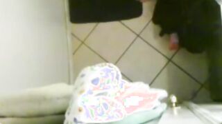 Spying on my plump busty stepmom in the bathroom