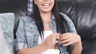 creampie gorgeous babe gina valentina pounded on the couch