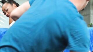 Big cock guy fucks tanned big tits stepsister