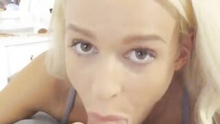 cumshot step sister sucks stepbros cock to relieve stress s4:e1
