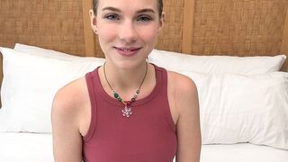 She is brand new to porn and loves to suck cock