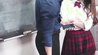 anal big tits high school teen seduces teacher in classroom