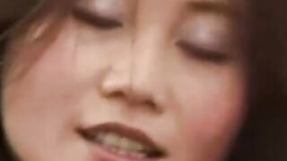 Goddess oriental Hottie has her first interracial 3 way sex