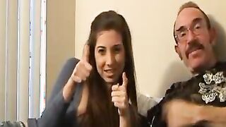 After he licks her vagina clean, Ed proceeds to fill Alexa Jones up.