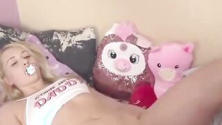 blowjob barbie doll blonde is feeding on cock 2