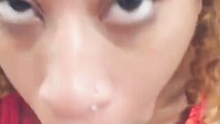 creampie teeny black teen gives up pussy