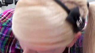 Her Frst Time Sucking On Camera - Barbie Lee & Mike Brest