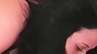 Lesbo Couple Tempt With Dildos And Tongues - Dyke Couple Tempt With Vibrators And Tongues