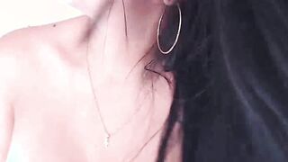 Big booty curvy Latina fucks dildo on webcam