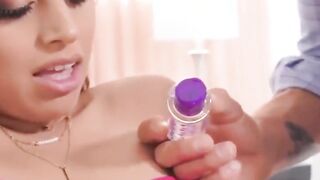 cumshot ella knox scott nails - late for dinner