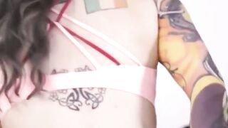 BURNING DESIRE Tattooed Titan Sucks Cock Before Getting STEAMROLLED by a Monster Cock in a deleted Anal Fuck Fest