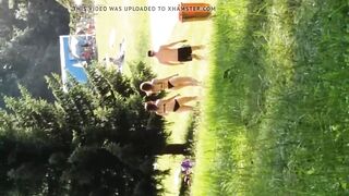 Candid 19 Year Old with tight ass, two young Girls changing clothes