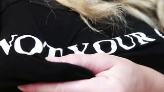 Lactating PAWG Home alone Masturbating
