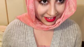 Sneaky stepdad gets blowjob from great Bae Muslim daughter.