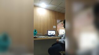 Dick flash n masturbating in front of office maid watchpron