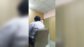 Dick flash n masturbating in front of office maid watchpron