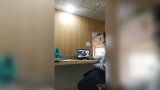 Dick flash n masturbating in front of office maid watchpron