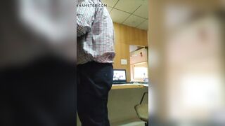 Dick flash n masturbating in front of office maid watchpron