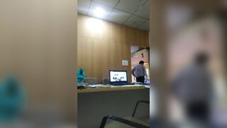 Dick flash n masturbating in front of office maid watchpron