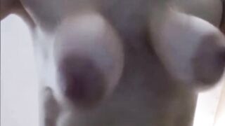 Russian cougar play with saggy melons 3.