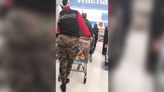 Candid Ebony Long Butt Jiggle Wiggle Up Close! #1