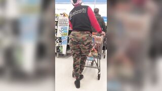 Candid Ebony Long Butt Jiggle Wiggle Up Close! #1