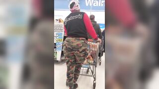 Candid Ebony Long Butt Jiggle Wiggle Up Close! #1