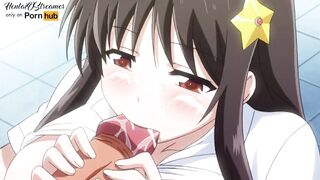 Hentai Uncensored | Hot with Big Melons Sucks and Fucks inside the