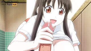 Hentai Uncensored | Hot with Big Melons Sucks and Fucks inside the