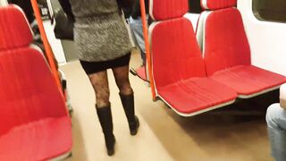 hot legs into pantyhose