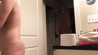 Hidden Shower 36 - Big Twat & Piercingsin tits
