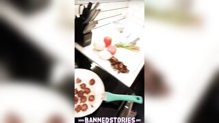 Teens Cook Goddess KYLIE ROCKET Flogs your Sausage