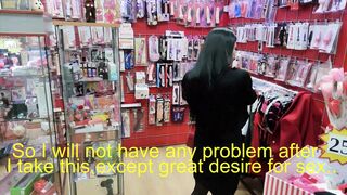 mom Lilly Nude,sex Shop,slides Ass Plug inside Tight Butt and